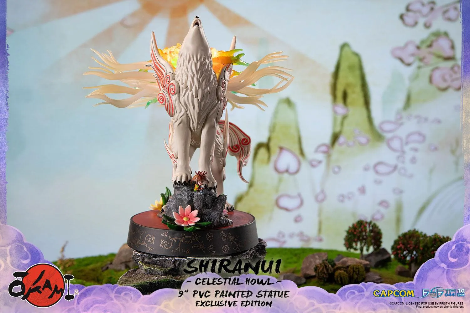 First 4 Figures Okami Shiranui statueta PVC Celestial Howl LED