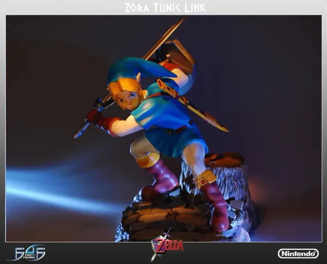 First 4 Figures Zelda Zora Tunic Link statuetă 17,8 cm