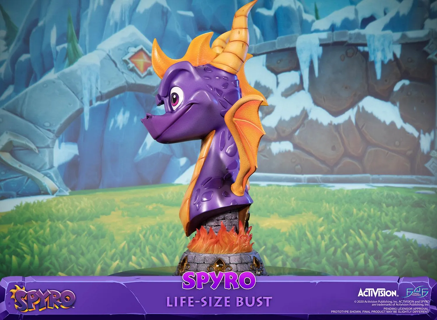 First 4 Figures Spyro Dragon bust Standard rășină mărime naturală