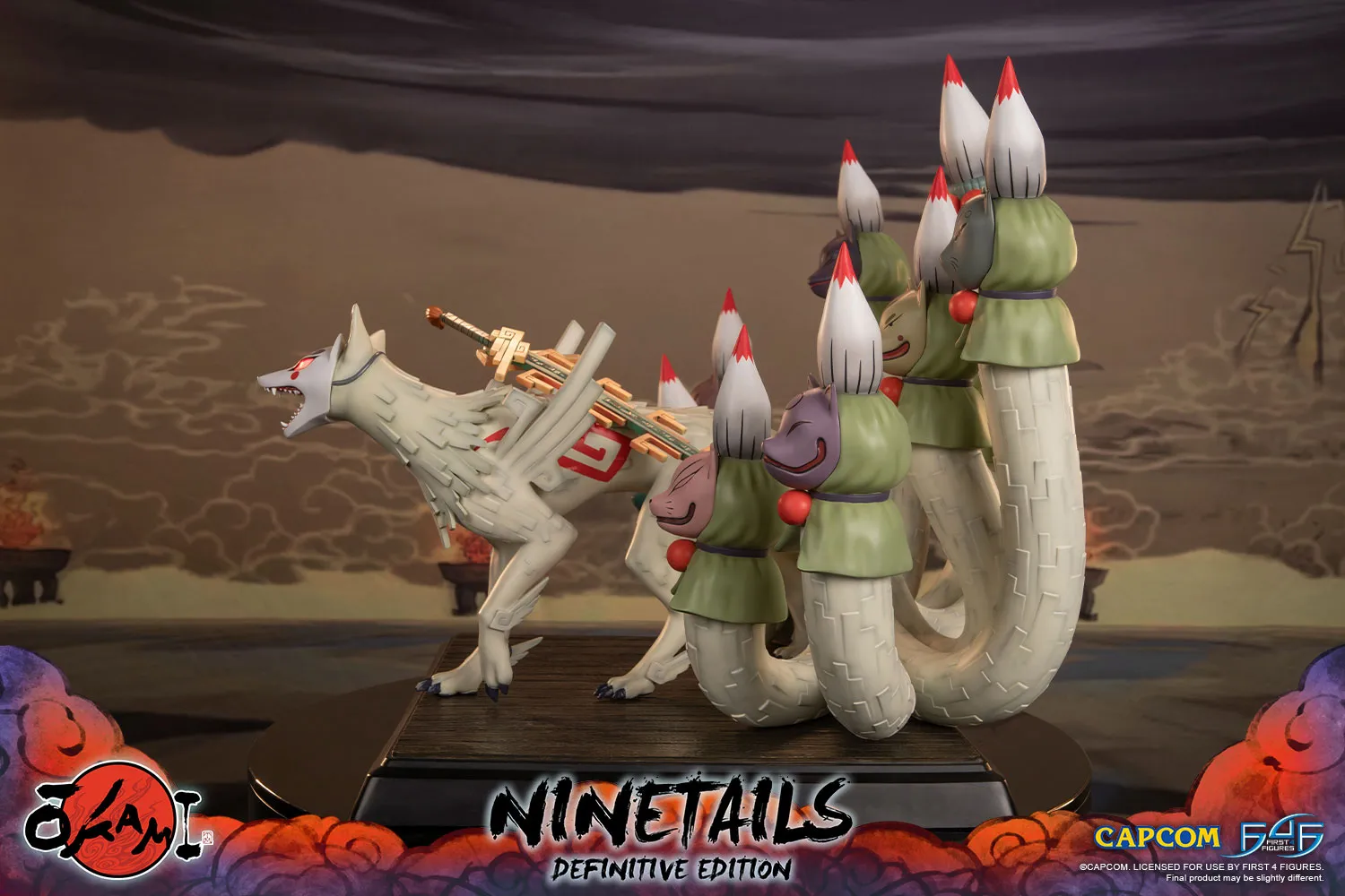 First 4 Figures Okami Ninetails statueta Definitive Edition LED
