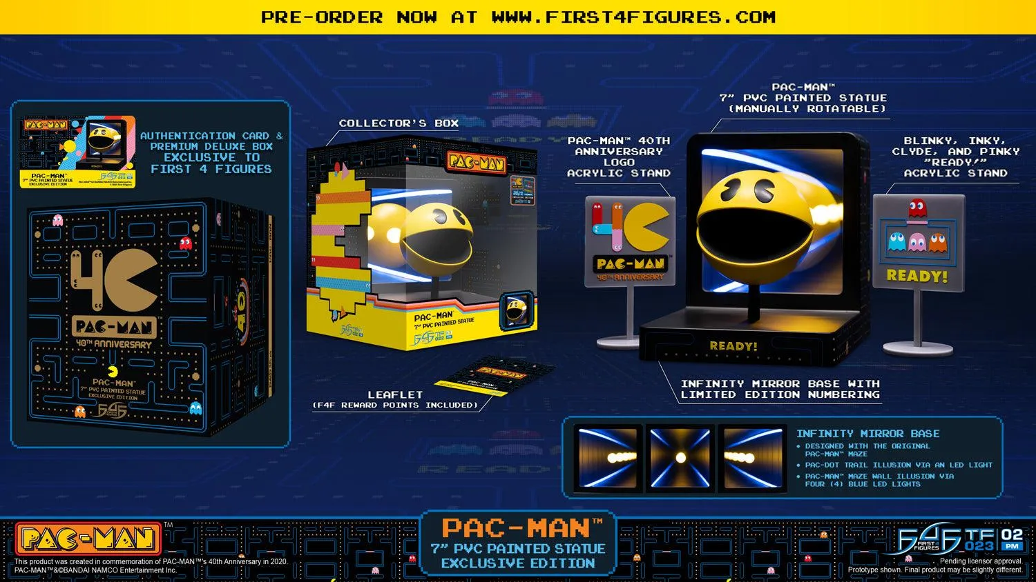 First 4 Figures PAC-MAN figurină Exclusive Edition LED