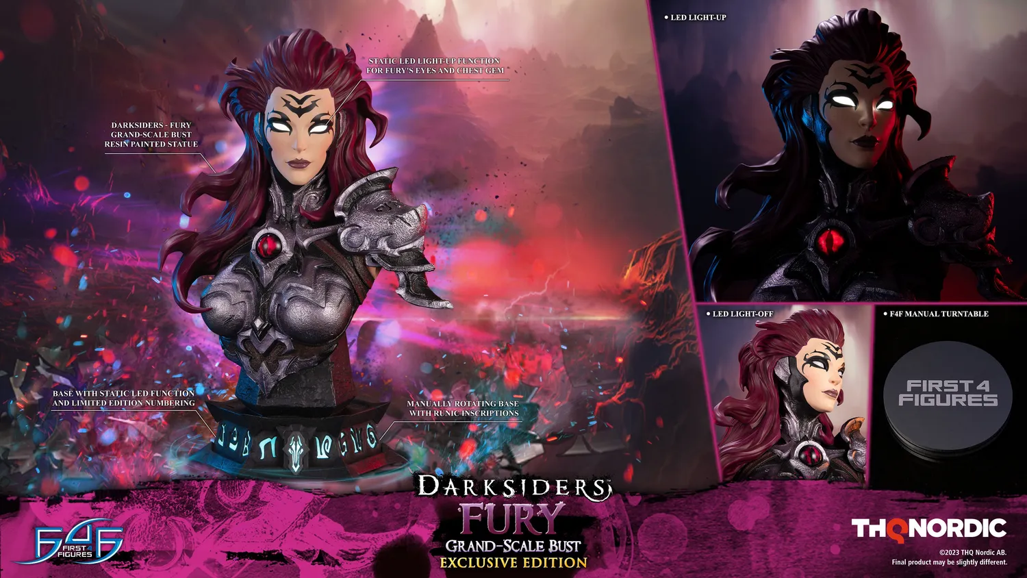 First 4 Figures Darksiders Fury bust rășină LED
