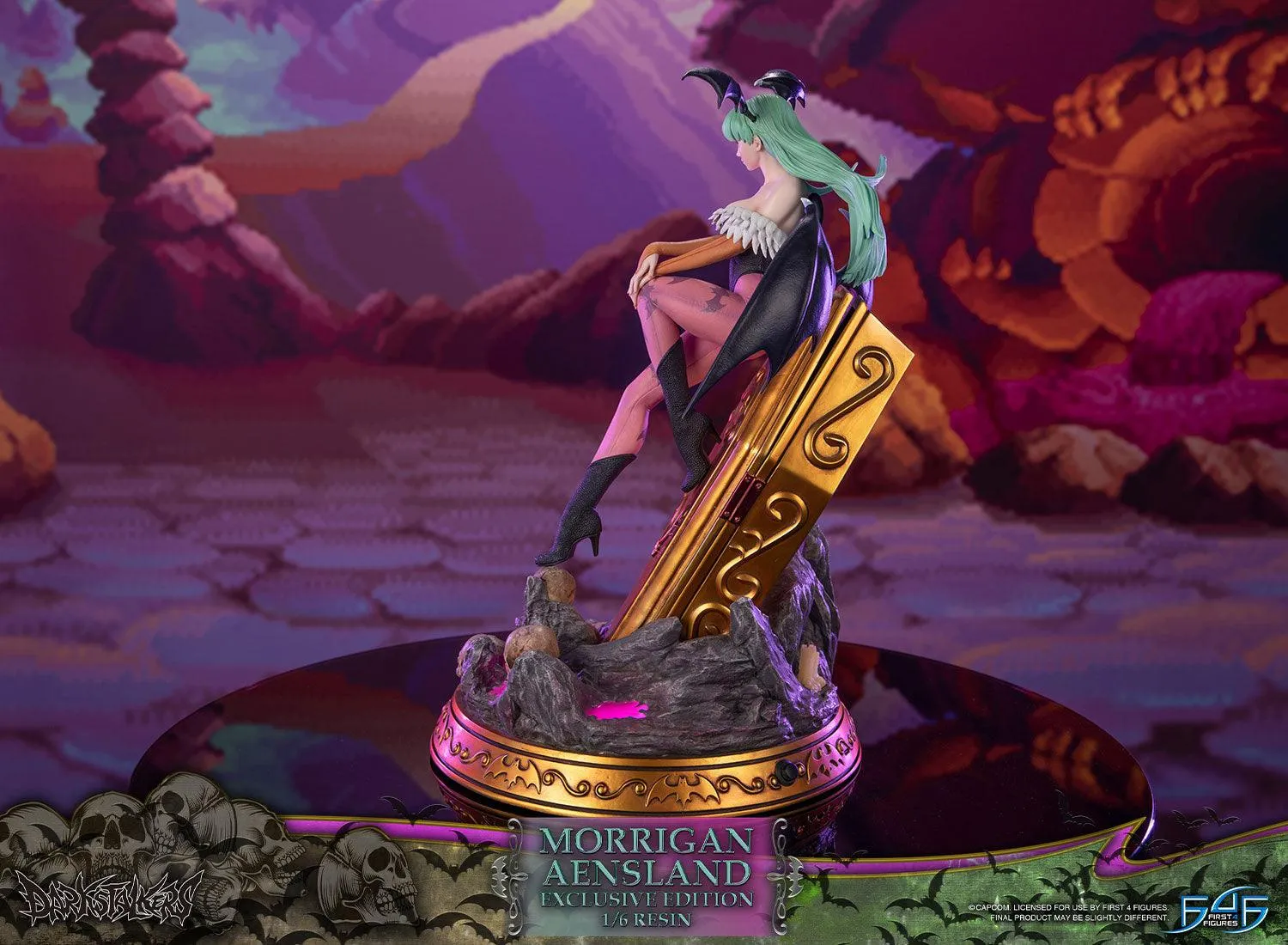 First 4 Figures Darkstalkers Morrigan Aensland Exclusive statuetă 1/6 rășină LED