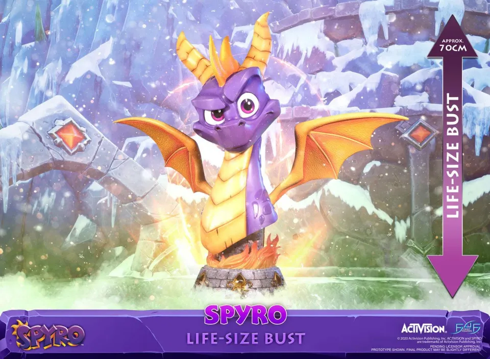 First 4 Figures Spyro Dragon bust Standard rășină mărime naturală