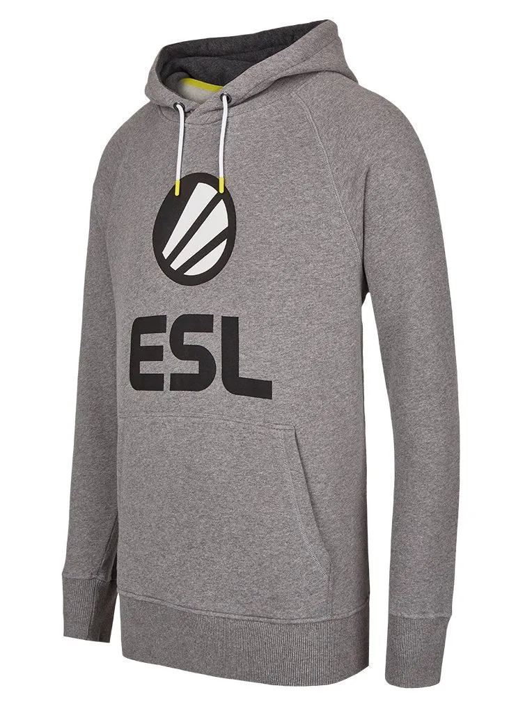 ESL Pullover Hoodie hanorac gri închis bumbac 330g