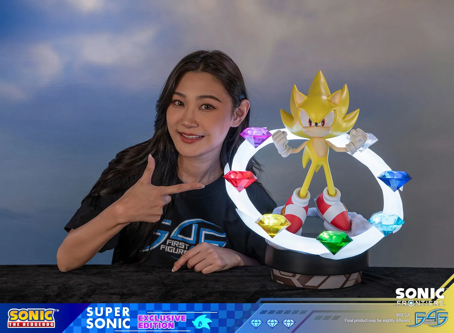 First 4 Figures Sonic Frontiers Super Sonic statuetă Exclusive