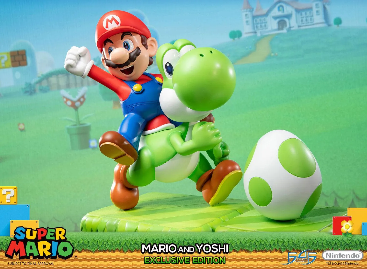First 4 Figures Mario Yoshi Exclusive statueta ou magnet