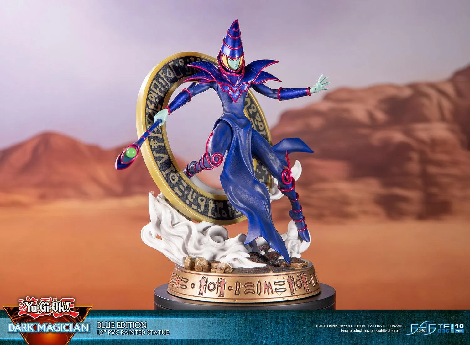 First 4 Figures Yu-Gi-Oh! Dark Magician statuetă Blue PVC