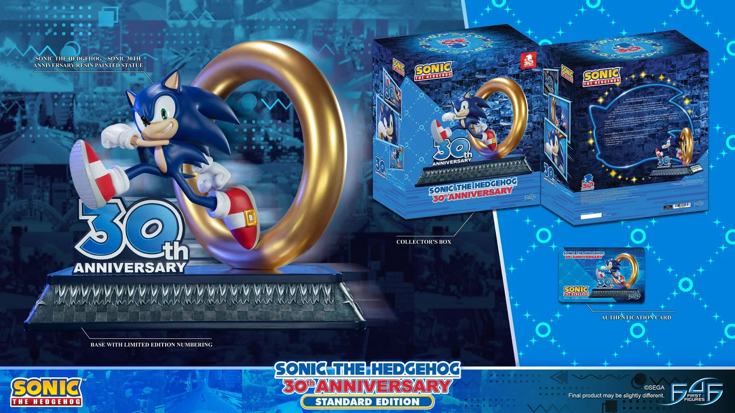 First 4 Figures Sonic 30th Anniversary statuetă Standard rășină