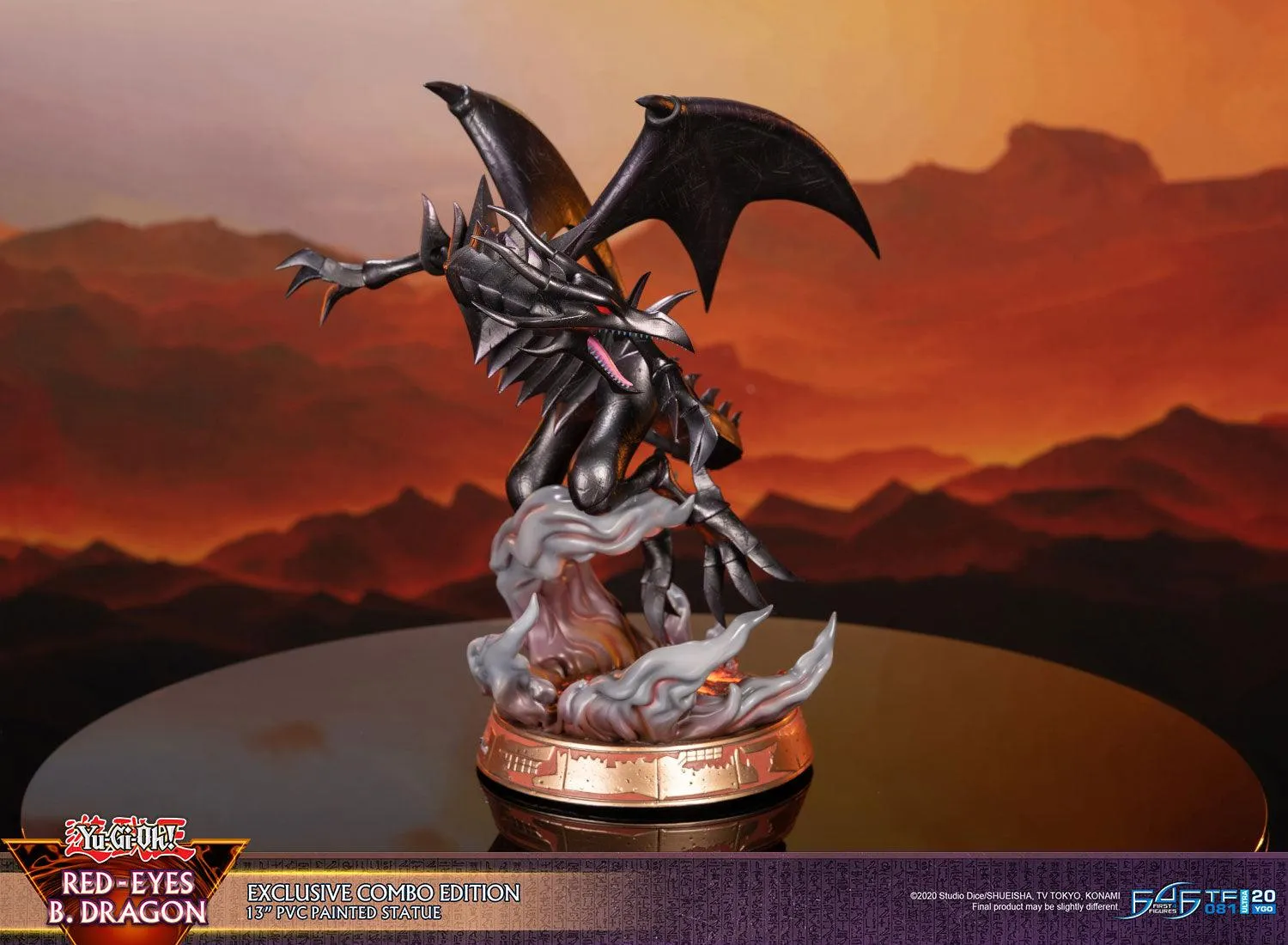First 4 Figures Yu-Gi-Oh Red-Eyes statuetă Combo 2 buc LED