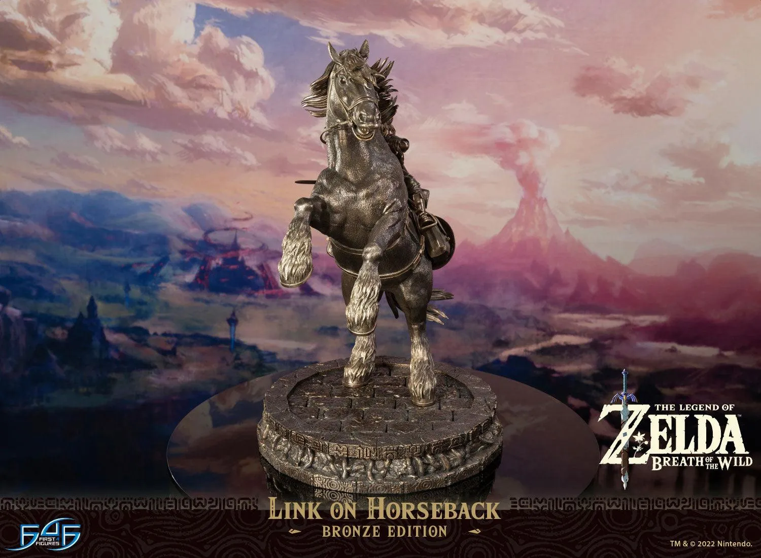 First 4 Figures Zelda Link on Horseback statuetă bronz