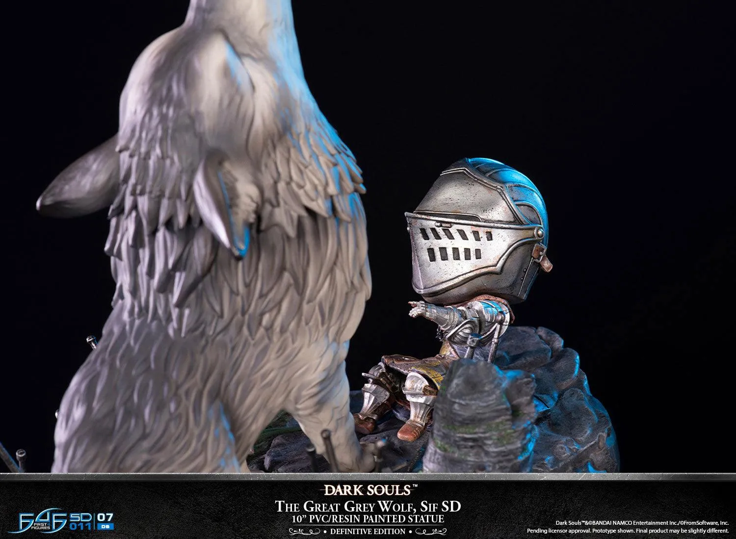 First 4 Figures Dark Souls Great Grey Wolf Sif SD statueta PVC