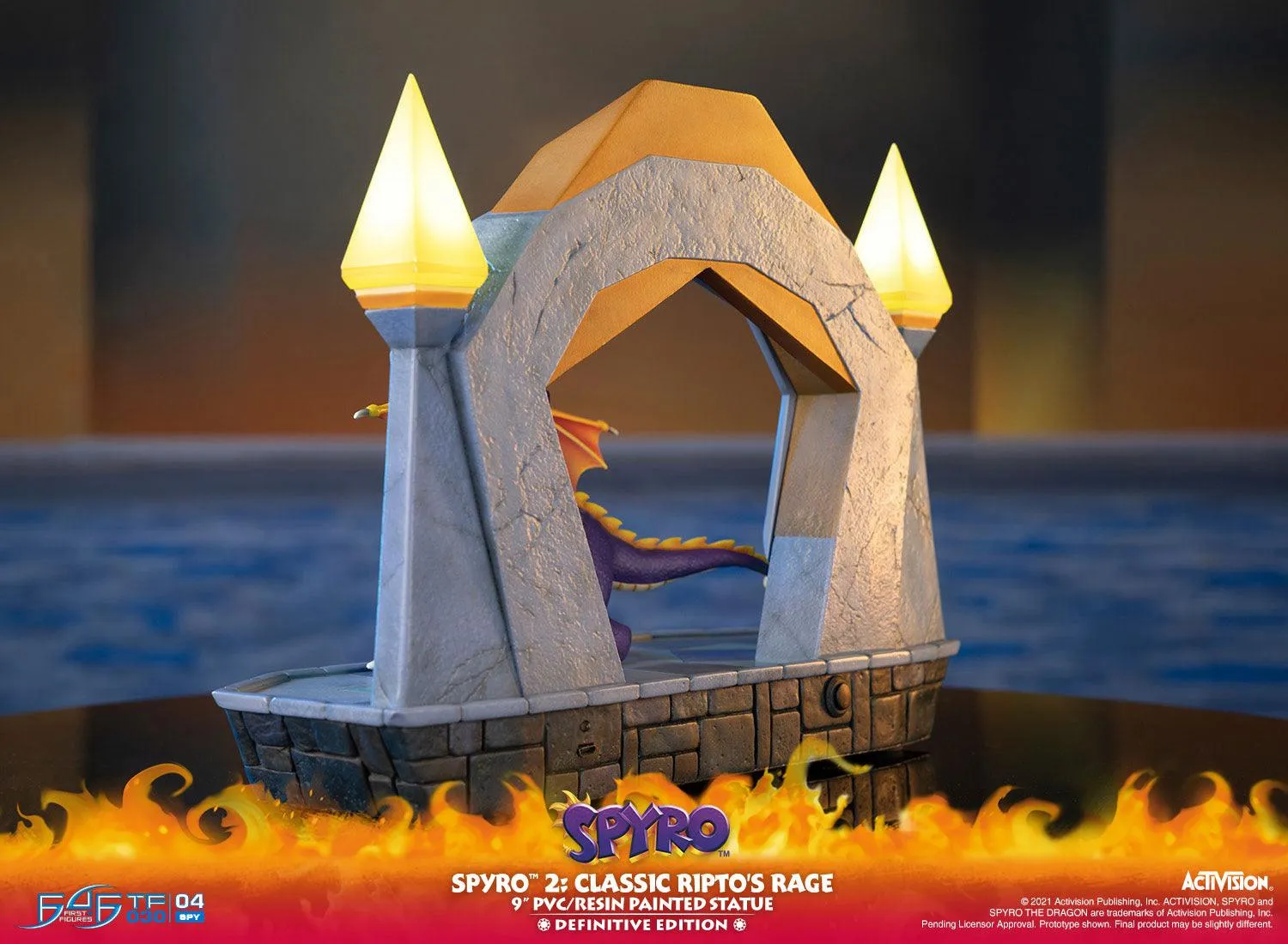 First 4 Figures Spyro 2 Ripto's Rage statuetă PVC Definitive LED