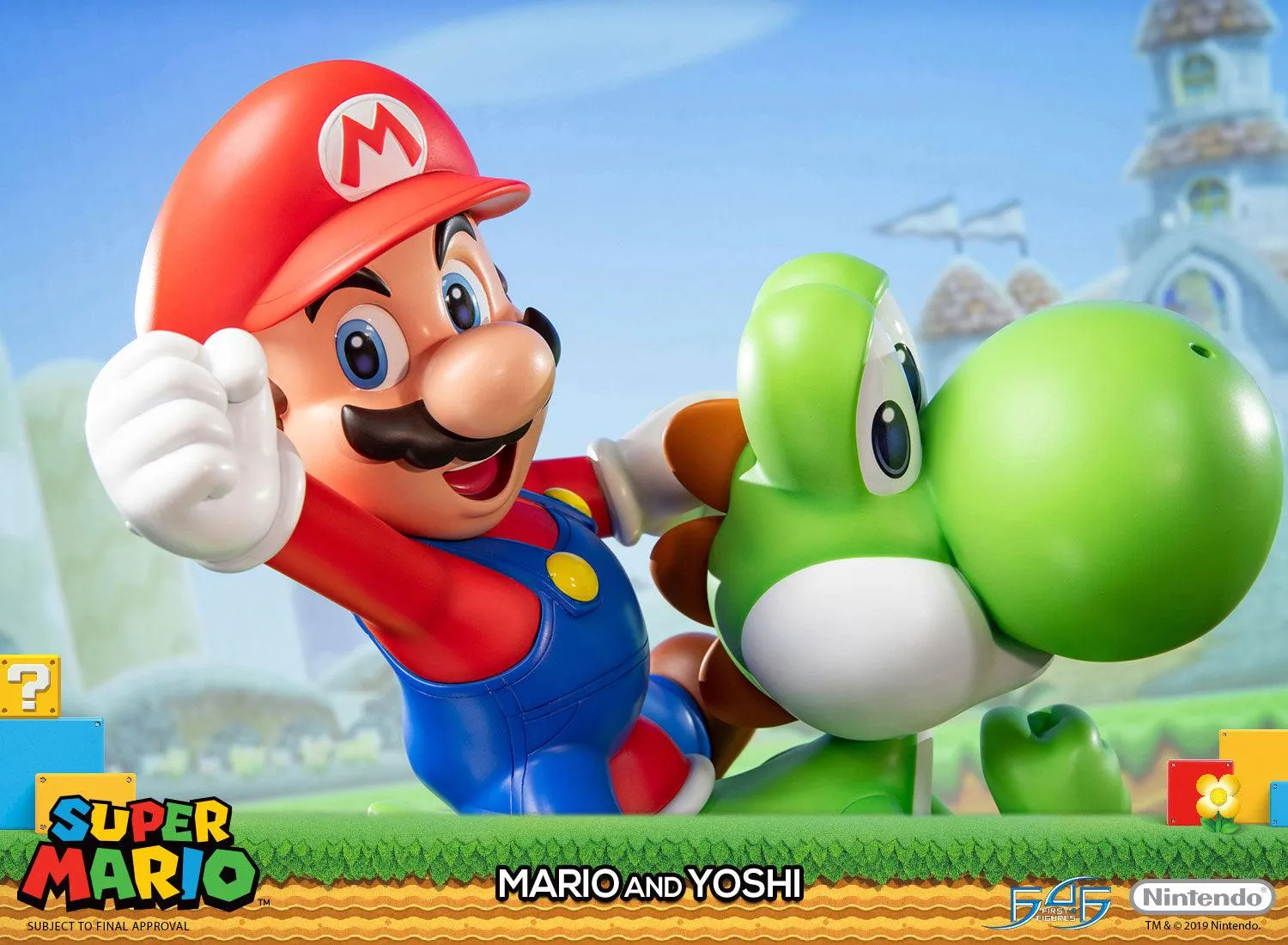 First 4 Figures Mario and Yoshi figurină Standard rășină