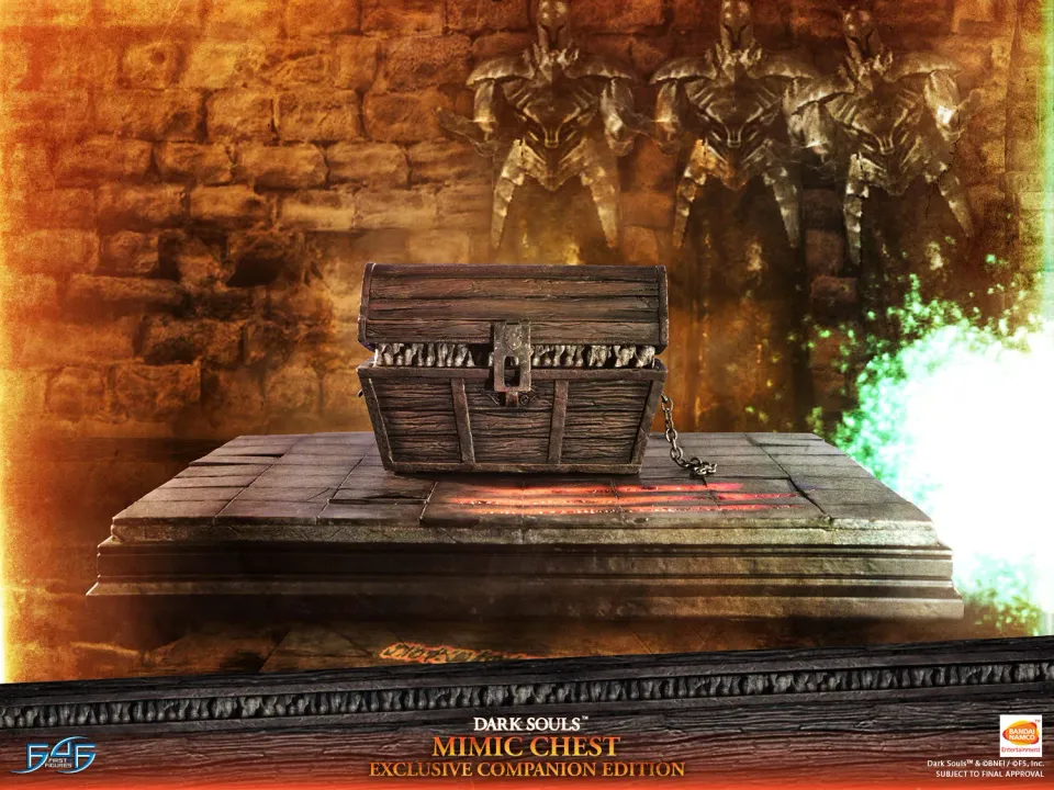 First 4 Figures Dark Souls Mimic Chest statuetă Companion LED