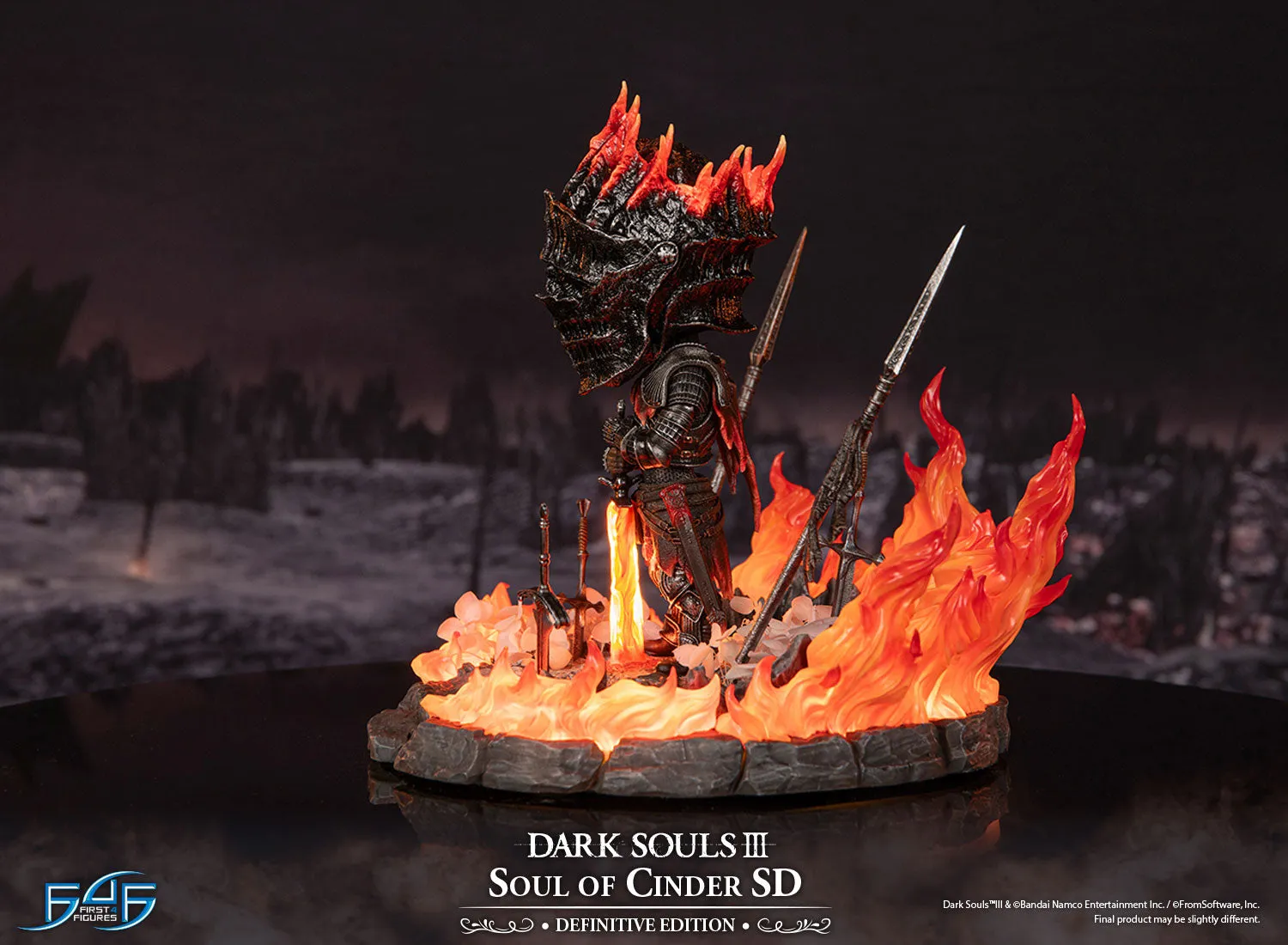 First 4 Figures Dark Souls Soul of Cinder SD statuetă Definitive LED