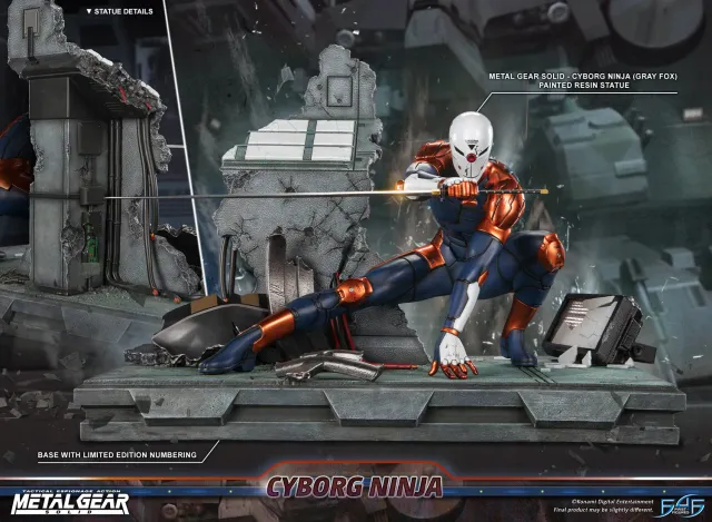 First 4 Figures Metal Gear Cyborg Ninja statuetă Gray Fox
