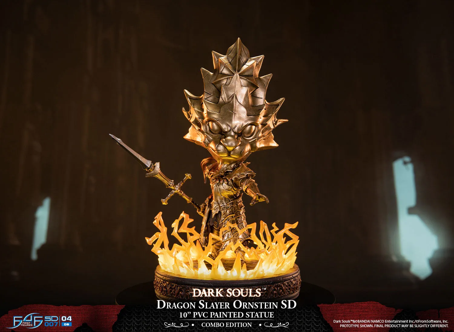 First 4 Figures Dark Souls Ornstein SD statuetă PVC Combo LED